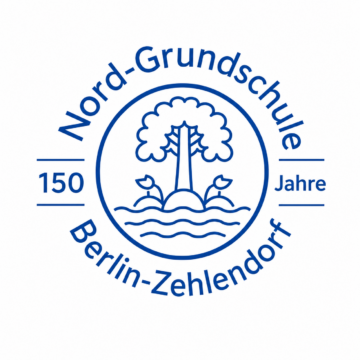 Das Logo zum 150. Jubiläum der Nord-Grundschule