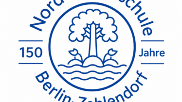 Das Logo zum 150. Jubiläum der Nord-Grundschule